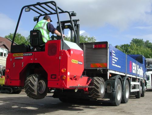 Palfinger Truck Mounted Forklift Brick And Block Delivery